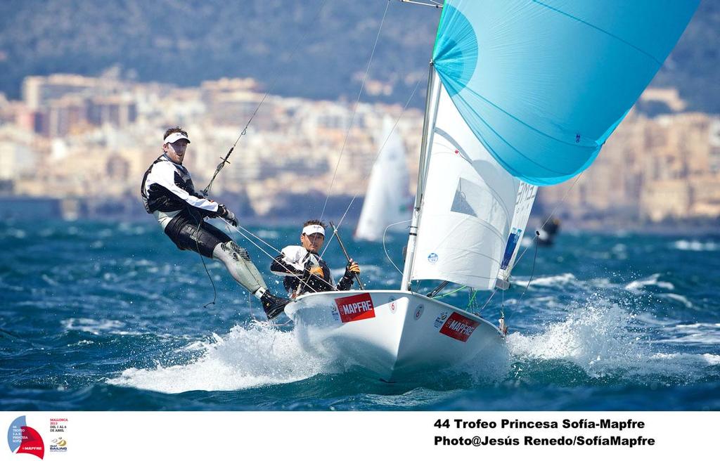 470 Men FRA FRA-44 6 Pierre Leboucher Nicolas Leberre - 44th Trofeo Princesa Sofia Mapfre © Jesus Renedo / Sofia Mapfre http://www.sailingstock.com